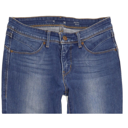Levi's Women Blue Skinny Slim Stretch Jeans W26 L30