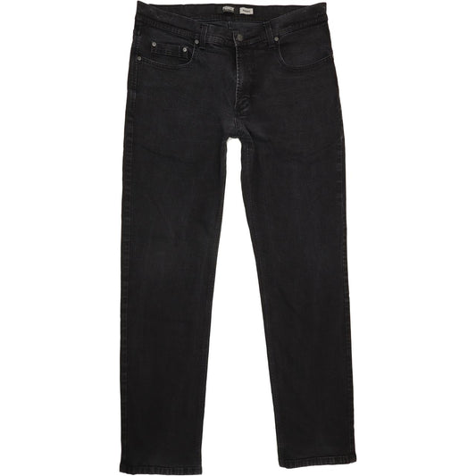 Pioneer Rando Men Black Straight Regular Stretch Jeans W37 L33