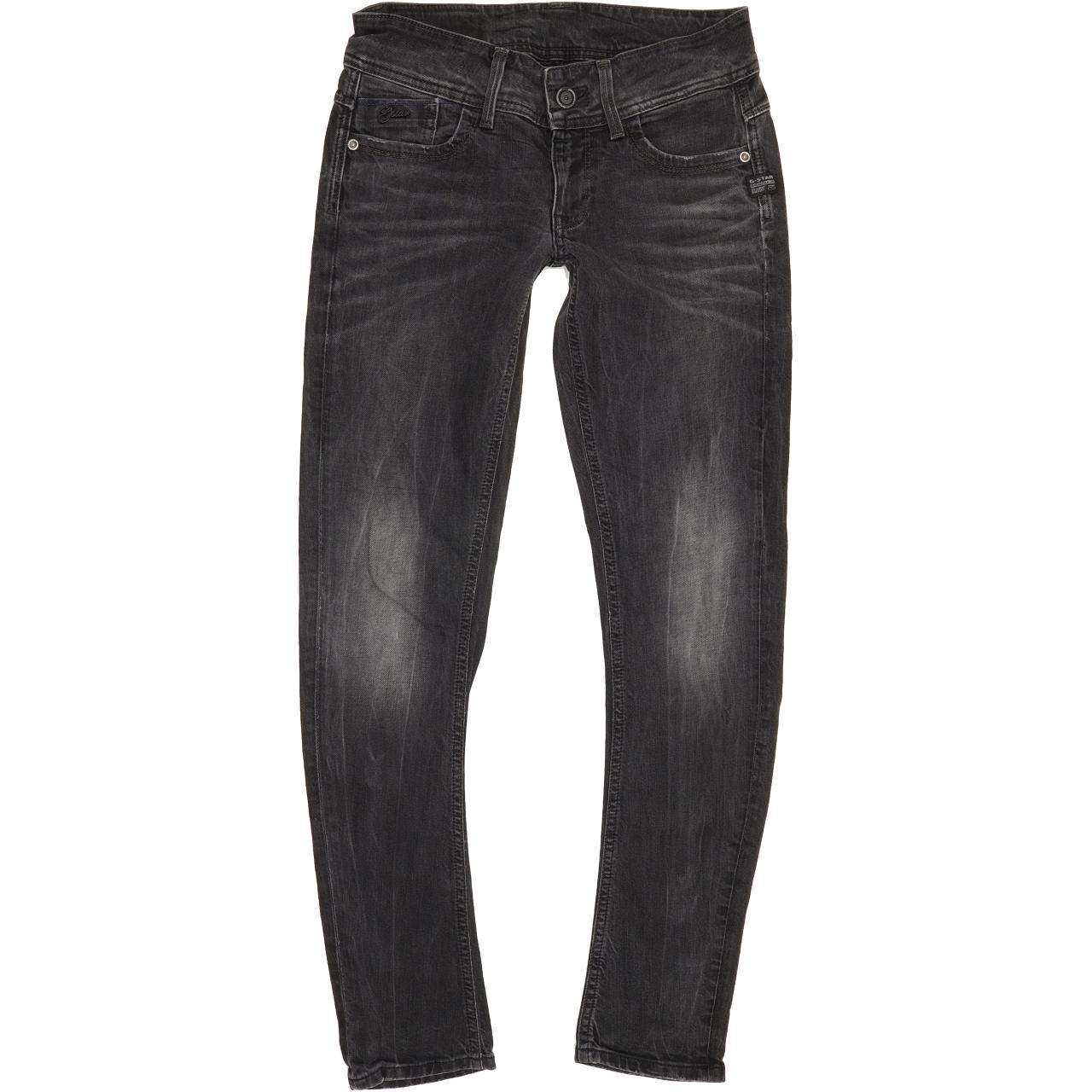 G-Star Lynn Women Charcoal Skinny Slim Stretch Jeans W28 L30