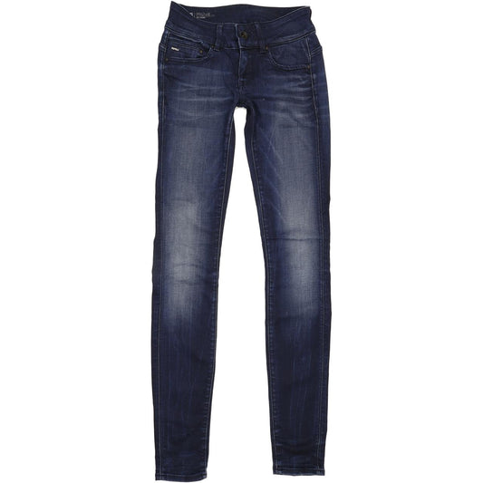 G-Star Midge Cody Women Blue Skinny Slim Stretch Jeans W25 L33