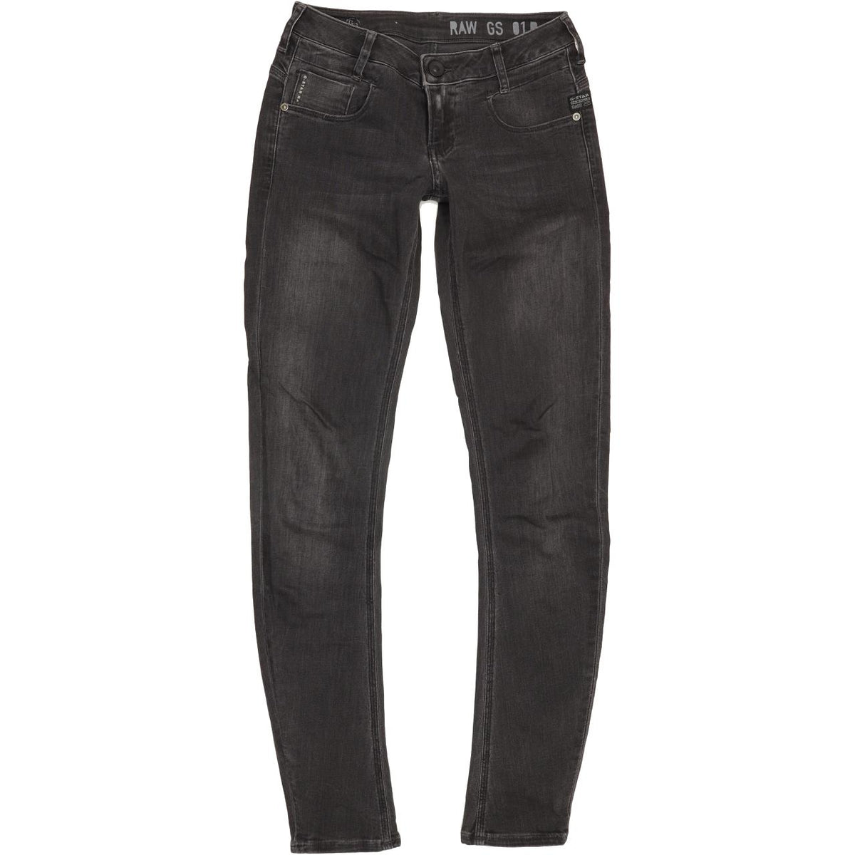 G-Star New Radar Women Charcoal Skinny Slim Stretch Jeans W25 L31