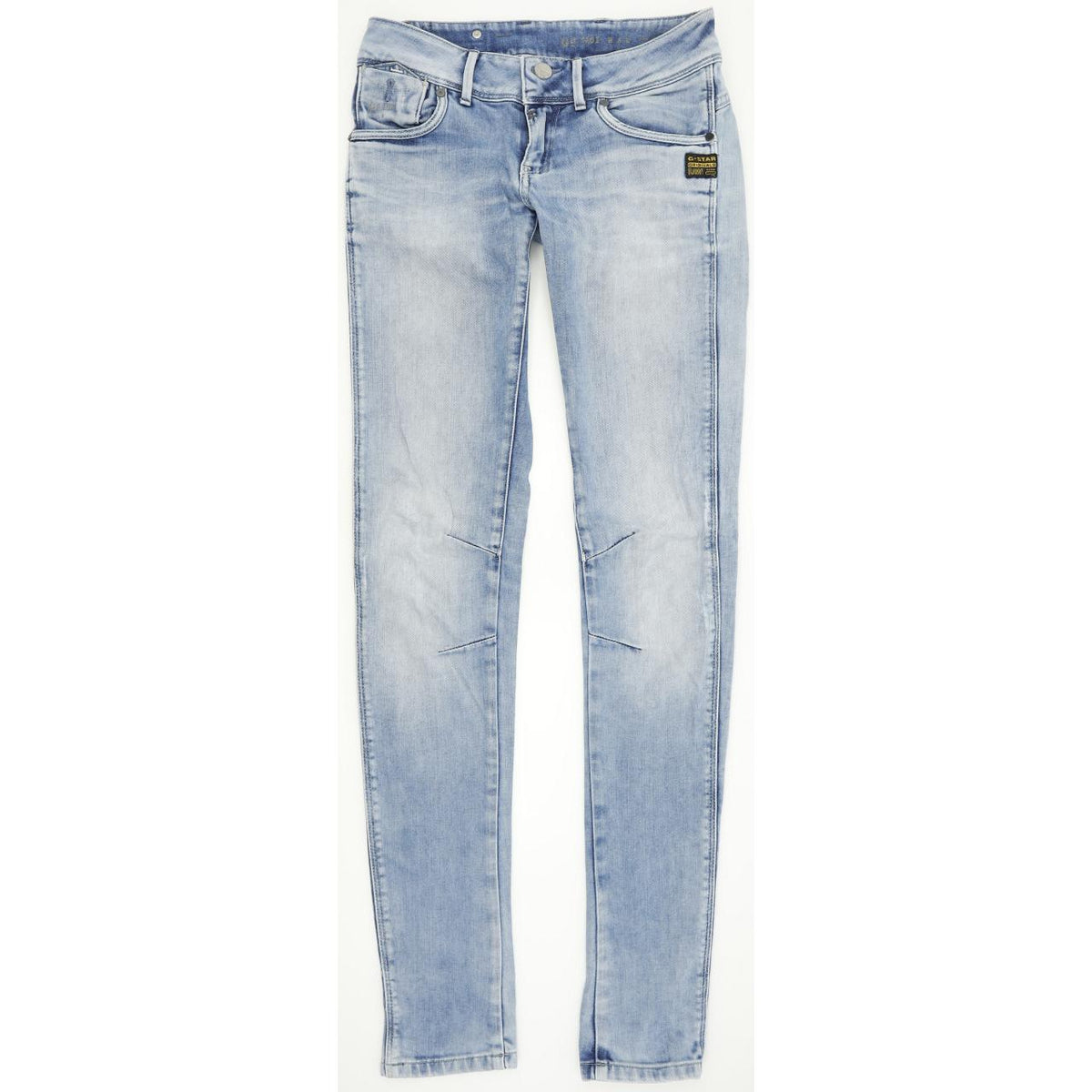 G-Star Fender Women Blue Skinny Slim Jeans W27 L34
