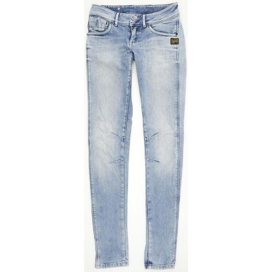 G-Star Fender Women Blue Skinny Slim Jeans W27 L34