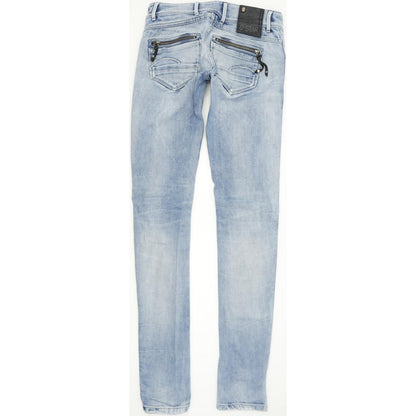 G-Star Fender Women Blue Skinny Slim Jeans W27 L34