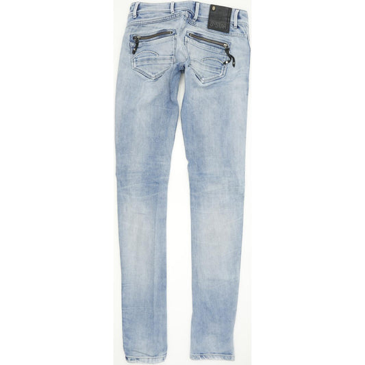 G-Star Fender Women Blue Skinny Slim Jeans W27 L34