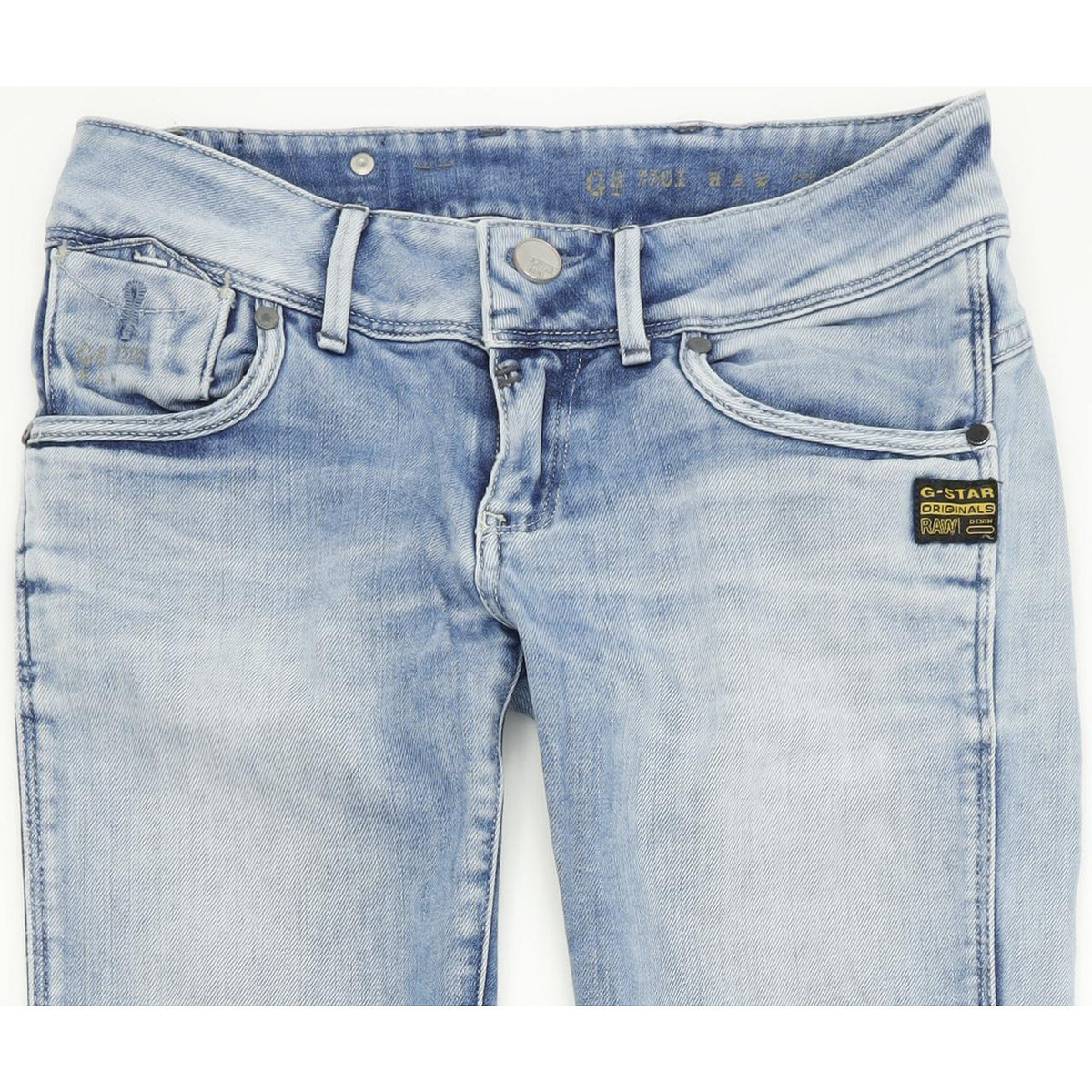 G-Star Fender Women Blue Skinny Slim Jeans W27 L34