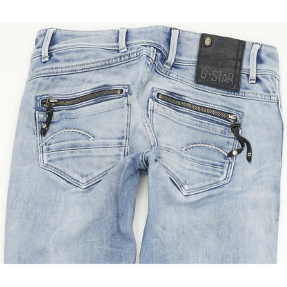 G-Star Fender Women Blue Skinny Slim Jeans W27 L34