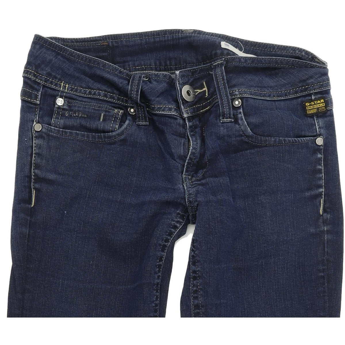 G-Star Ford Women Blue Straight Regular Stretch Jeans W31 L30