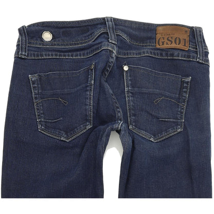 G-Star Ford Women Blue Straight Regular Stretch Jeans W31 L30