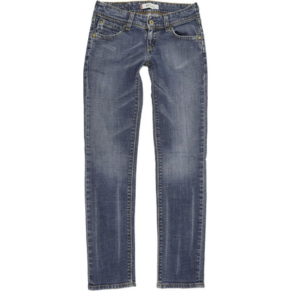 Levi's 571 Women Blue Straight Slim Stretch Jeans W28 L32
