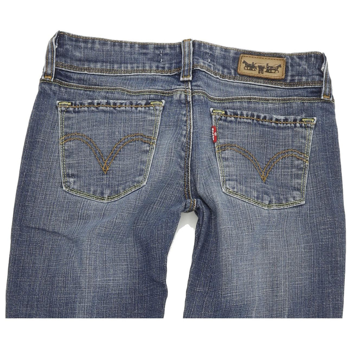 Levi's 571 Women Blue Straight Slim Stretch Jeans W28 L32