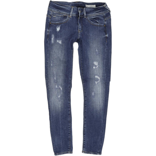 G-Star Lynn D-Mid Women Blue Skinny Slim Stretch Jeans W28 L28