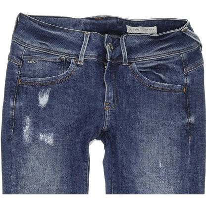 G-Star Lynn D-Mid Women Blue Skinny Slim Stretch Jeans W28 L28