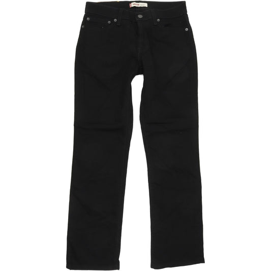 Levi's 528 Women Black Straight Regular Stretch Jeans W30 L29