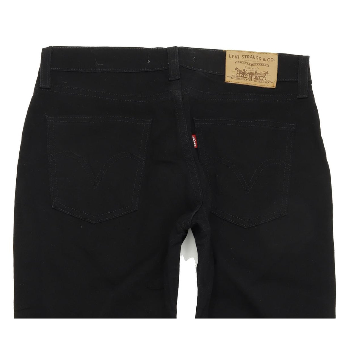 Levi's 528 Women Black Straight Regular Stretch Jeans W30 L29