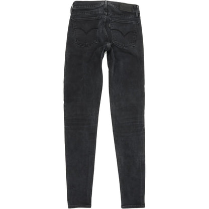 Levi's 710 Super Women Charcoal Skinny Slim Stretch Jeans W26 L30