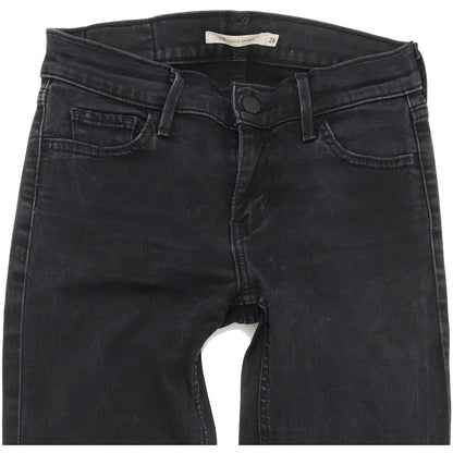Levi's 710 Super Women Charcoal Skinny Slim Stretch Jeans W26 L30