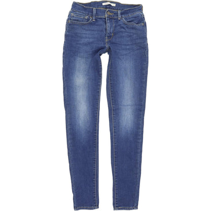 Levi's 710 Women Blue Skinny Slim Stretch Jeans W27 L30