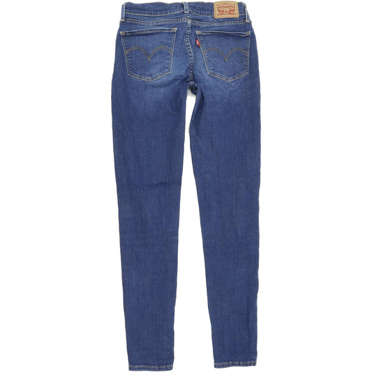 Levi's 710 Women Blue Skinny Slim Stretch Jeans W27 L30