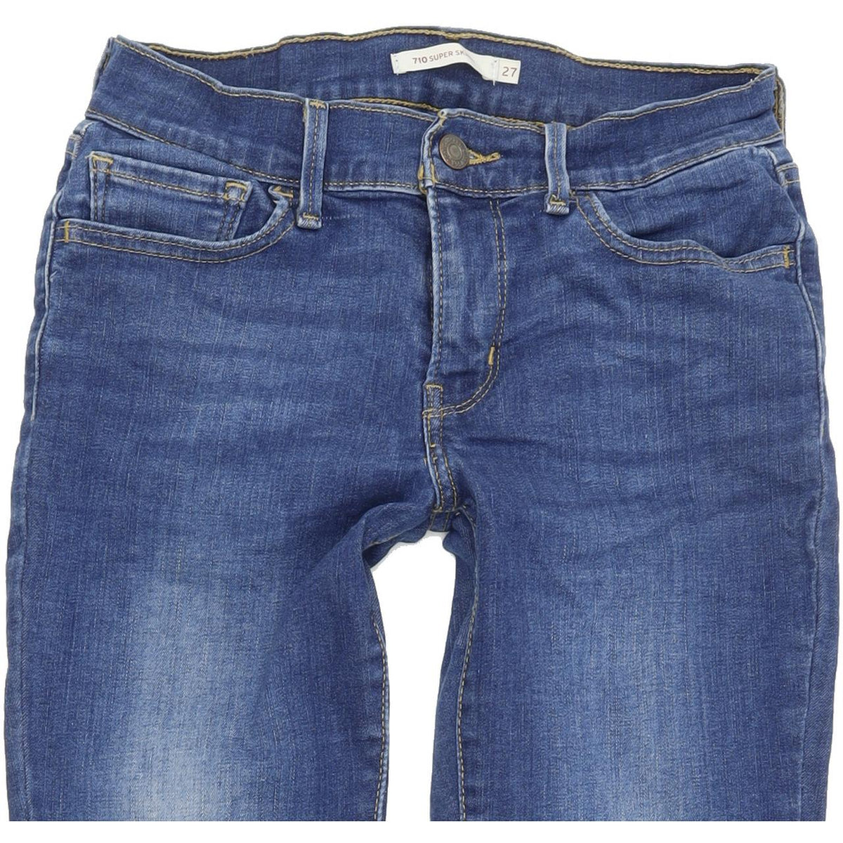Levi's 710 Women Blue Skinny Slim Stretch Jeans W27 L30