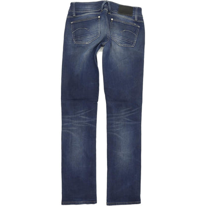 G-Star Women Blue Straight Regular Stretch Jeans W28 L33
