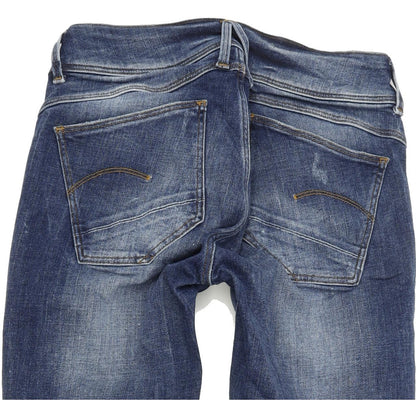 G-Star Lynn D-Mid Women Blue Skinny Slim Stretch Jeans W28 L30