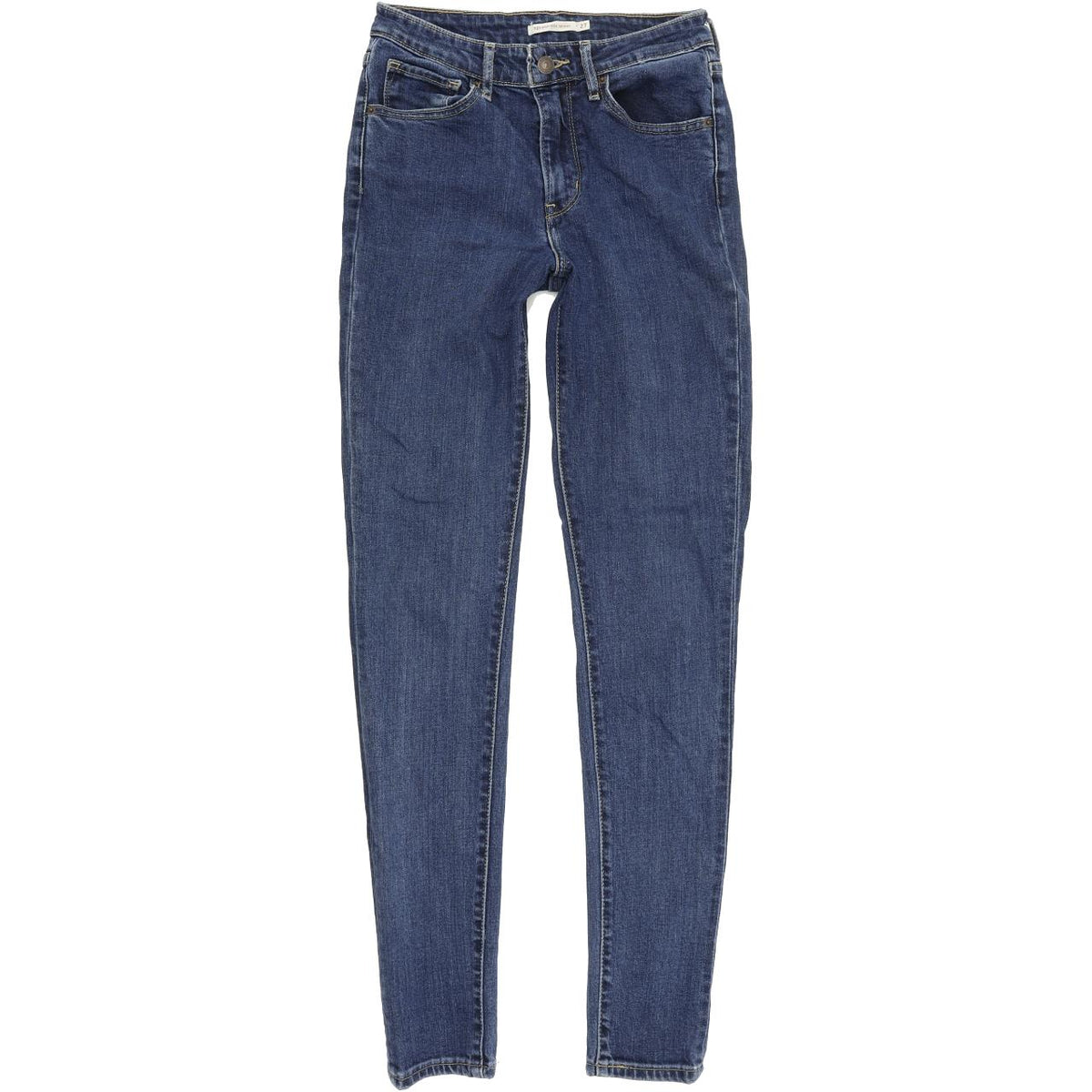 Levi's 722 High Rise Women Blue Skinny Slim Stretch Jeans W27 L32