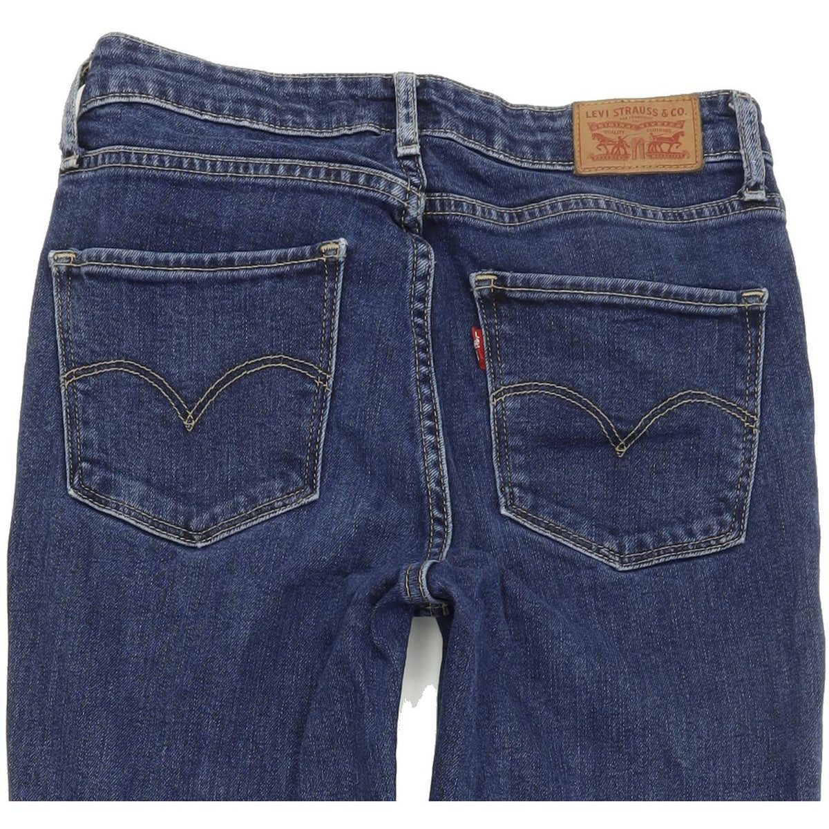 Levi's 722 High Rise Women Blue Skinny Slim Stretch Jeans W27 L32