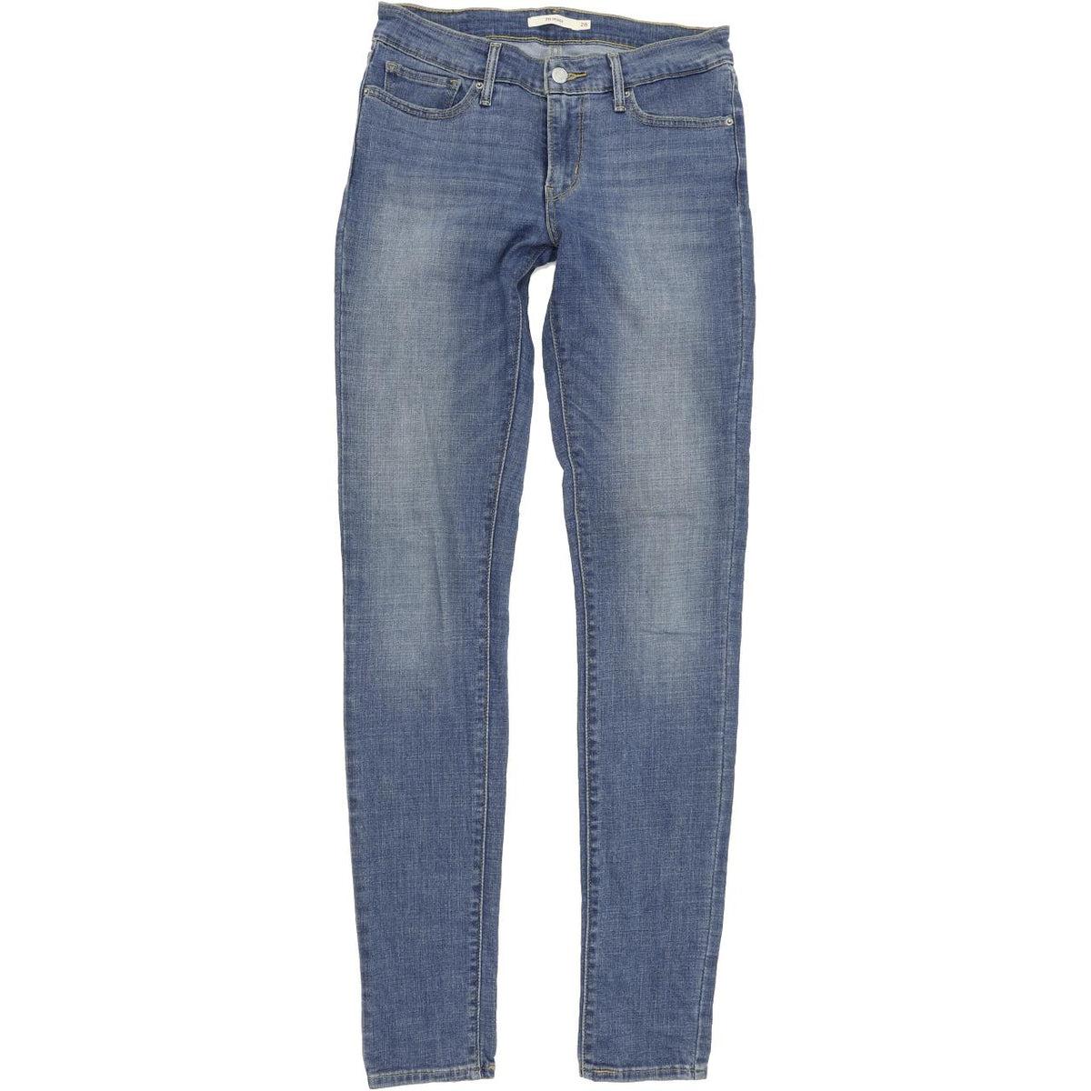 Levi's 711 Women Blue Skinny Slim Stretch Jeans W28 L34