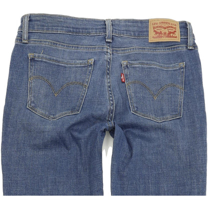 Levi's 711 Women Blue Skinny Slim Stretch Jeans W28 L34