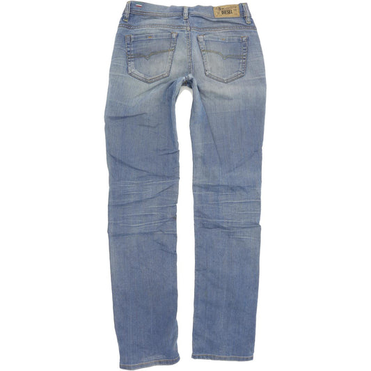 Diesel Faithlegg Women Blue Straight Regular Jeans W25 L30