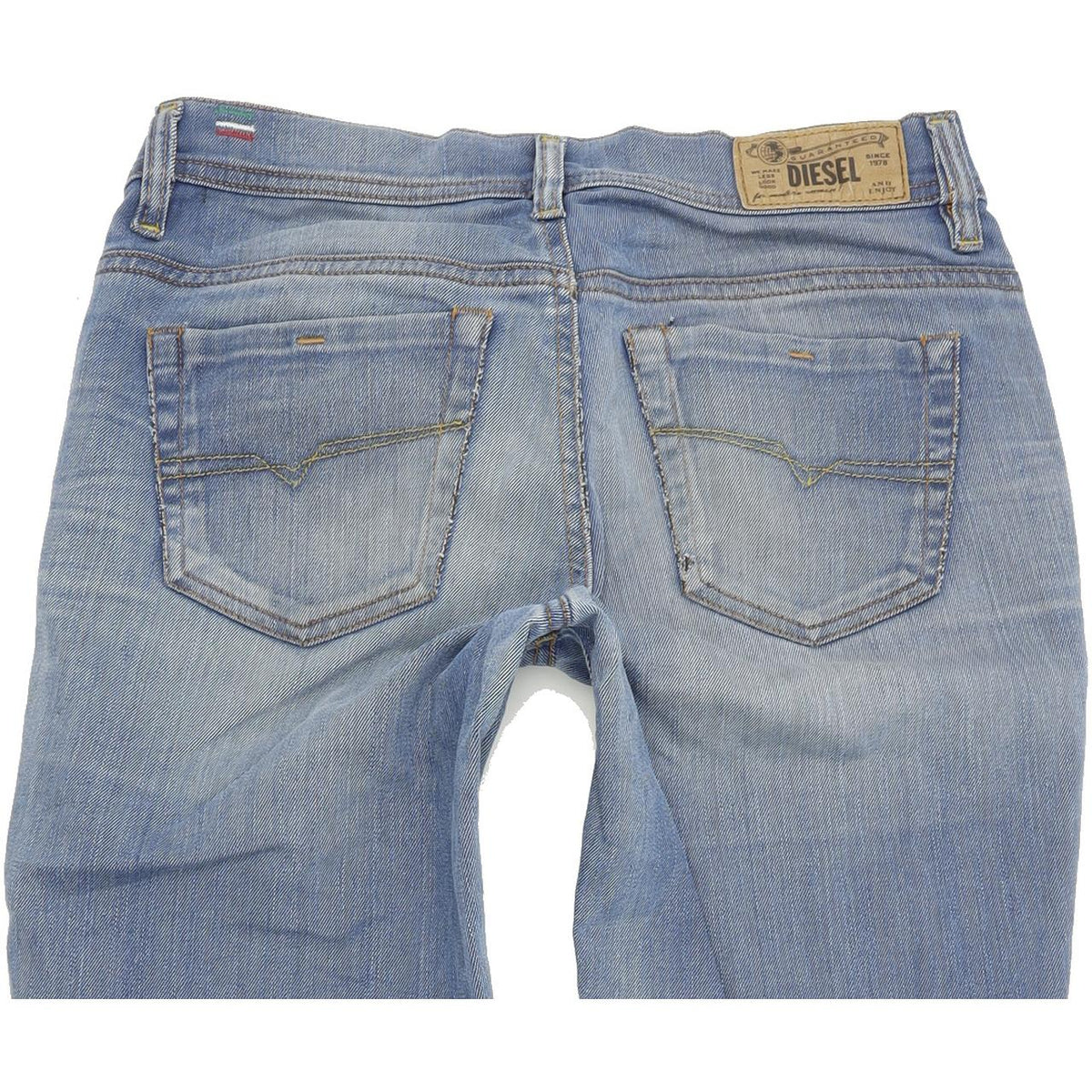 Diesel Faithlegg Women Blue Straight Regular Jeans W25 L30