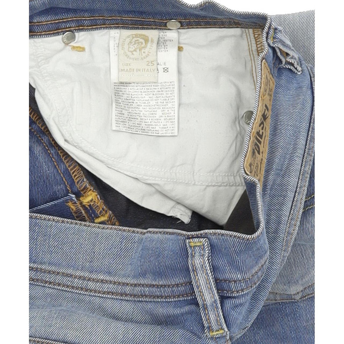 Diesel Faithlegg Women Blue Straight Regular Jeans W25 L30