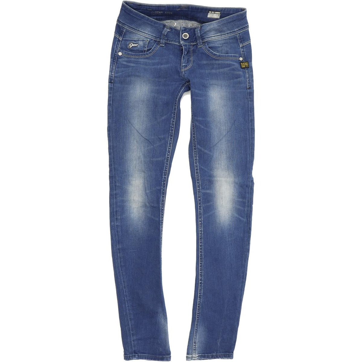 G-Star Lynn Women Blue Skinny Slim Stretch Jeans W26 L31