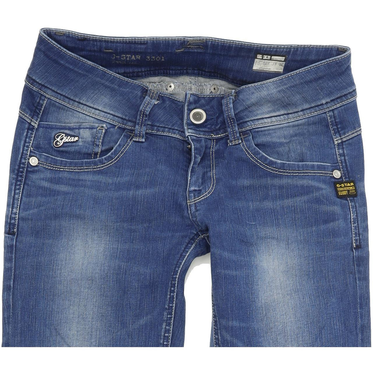 G-Star Lynn Women Blue Skinny Slim Stretch Jeans W26 L31