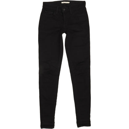 Levi's 710 Women Black Skinny Slim Stretch Jeans W27 L31