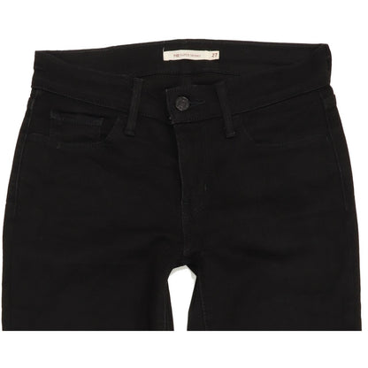 Levi's 710 Women Black Skinny Slim Stretch Jeans W27 L31