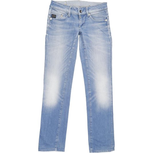 G-Star Women Blue Straight Slim Jeans W26 L30