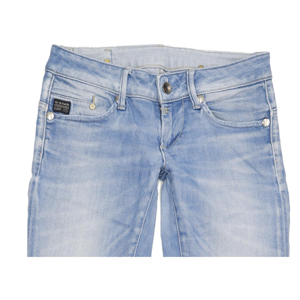 G-Star Women Blue Straight Slim Jeans W26 L30