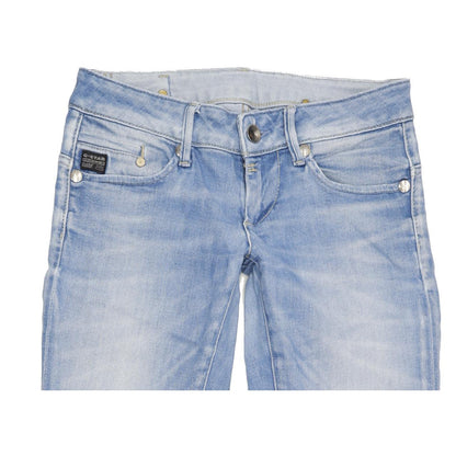 G-Star Women Blue Straight Slim Jeans W26 L30