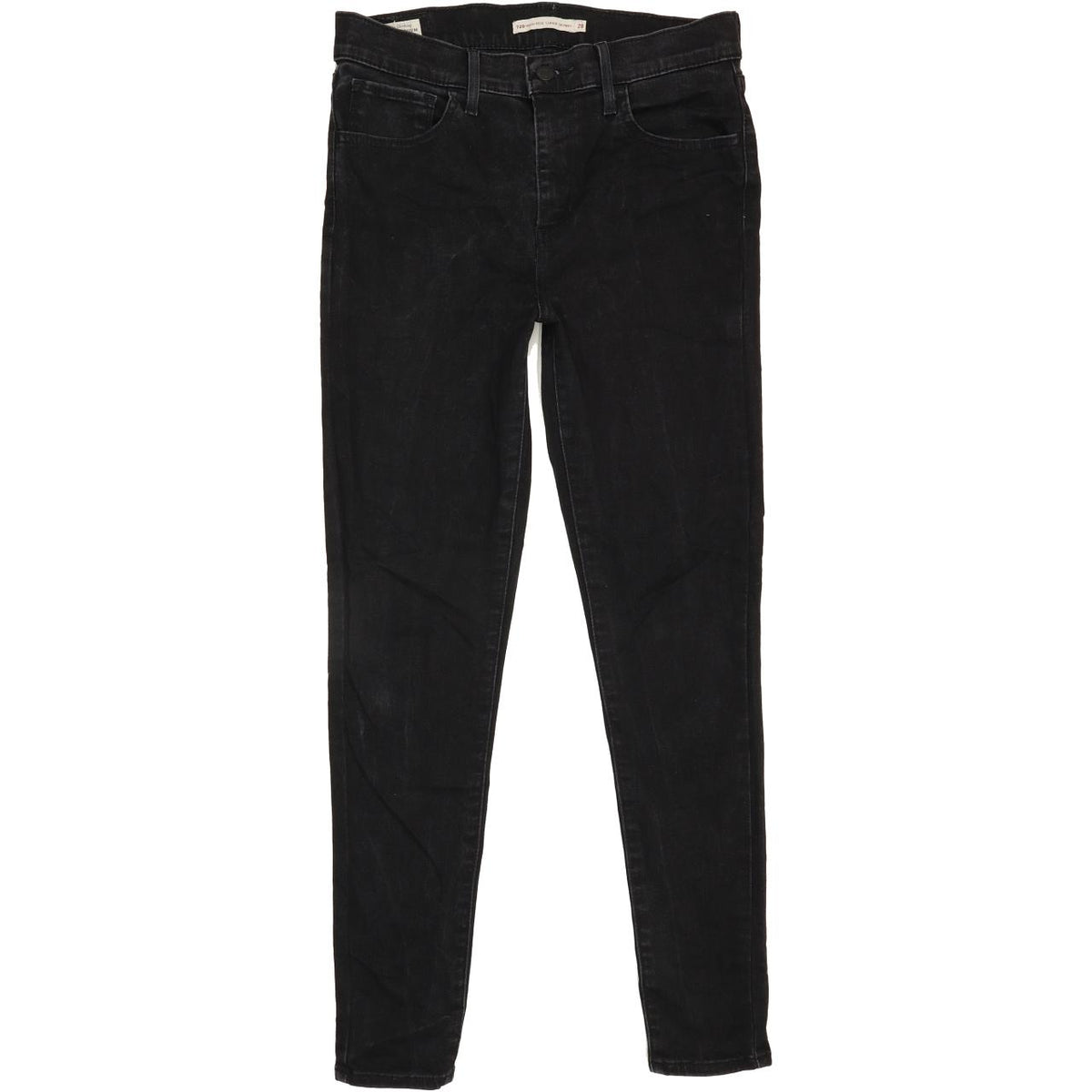 Levi's 720 High Rise Women Black Skinny Stretch Jeans W28 L28