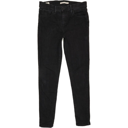 Levi's 720 High Rise Women Black Skinny Stretch Jeans W28 L28
