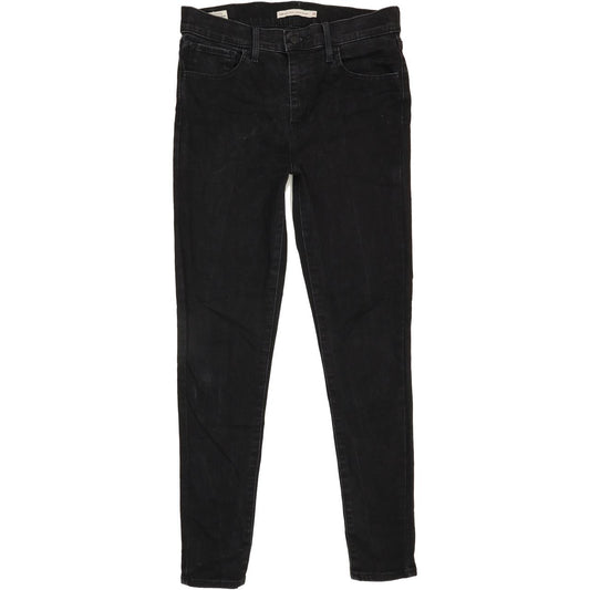 Levi's 720 High Rise Women Black Skinny Stretch Jeans W28 L28
