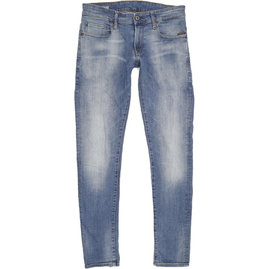 G-Star Revend Men Blue Skinny Slim Stretch Jeans W30 L32