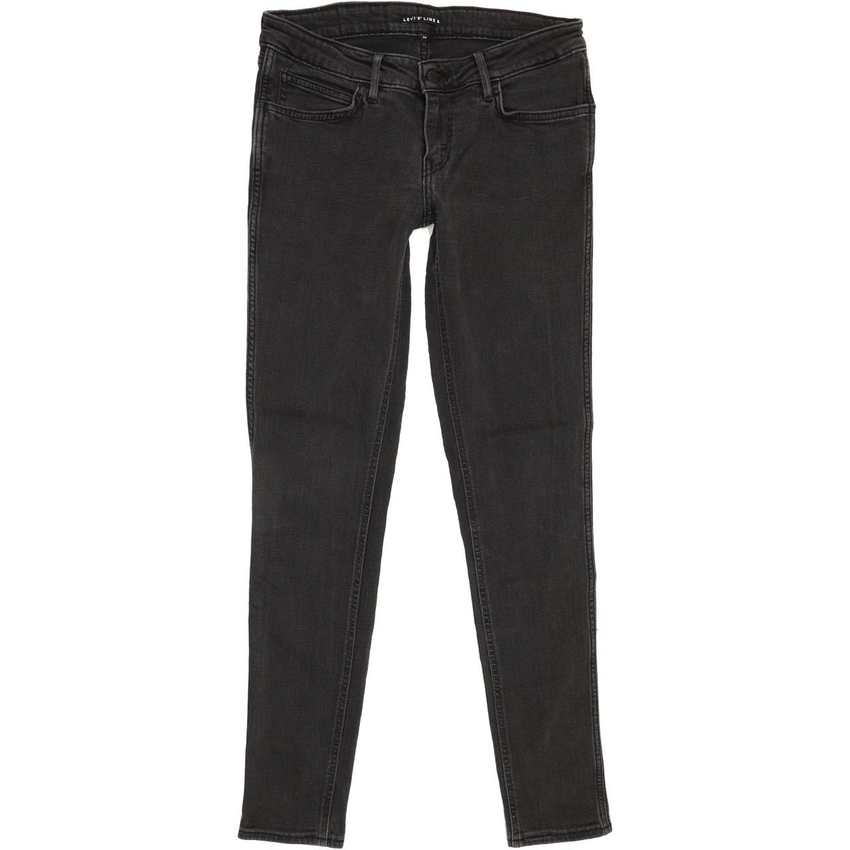 Levi's Line 8 Women Black Skinny Slim Stretch Jeans W30 L31