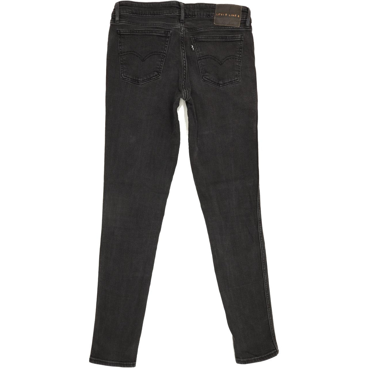 Levi's Line 8 Women Black Skinny Slim Stretch Jeans W30 L31