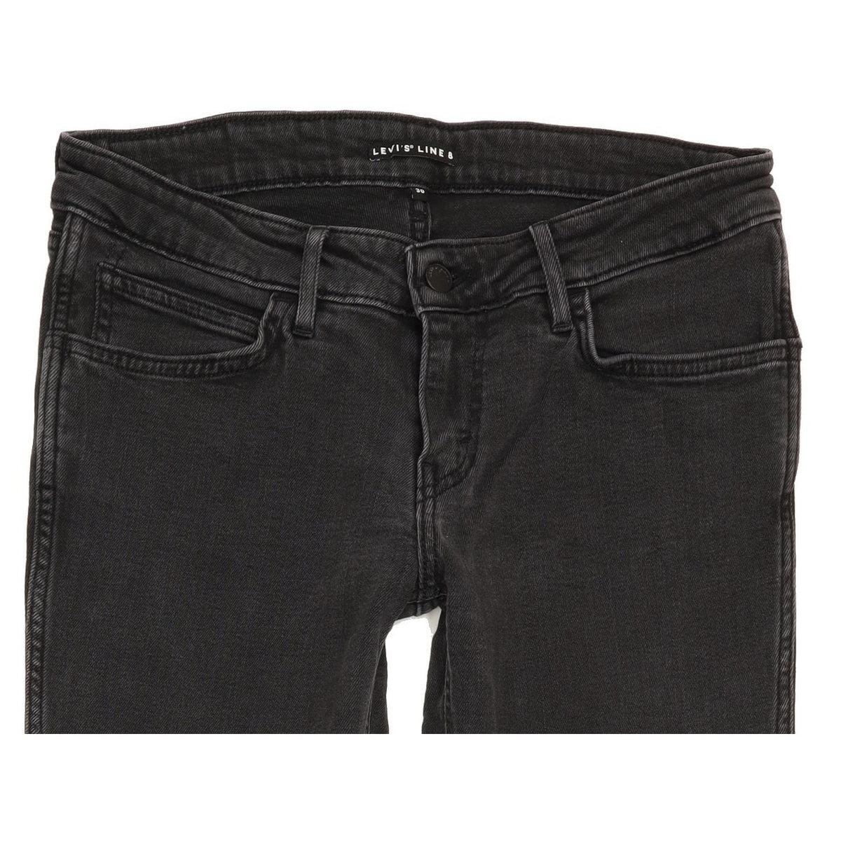 Levi's Line 8 Women Black Skinny Slim Stretch Jeans W30 L31