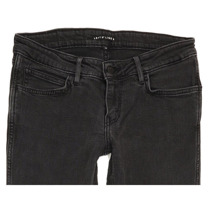 Levi's Line 8 Women Black Skinny Slim Stretch Jeans W30 L31