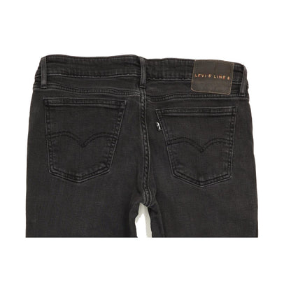 Levi's Line 8 Women Black Skinny Slim Stretch Jeans W30 L31