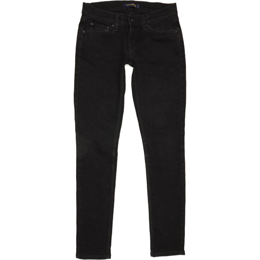 Levi's 524 too Superlow Men Black Skinny Slim Stretch Jeans W28 L31
